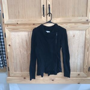 Ann Taylor Loft black wool blend classic sweater size M